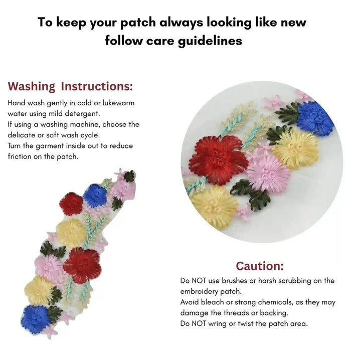 Bright and Bold Embroidered
