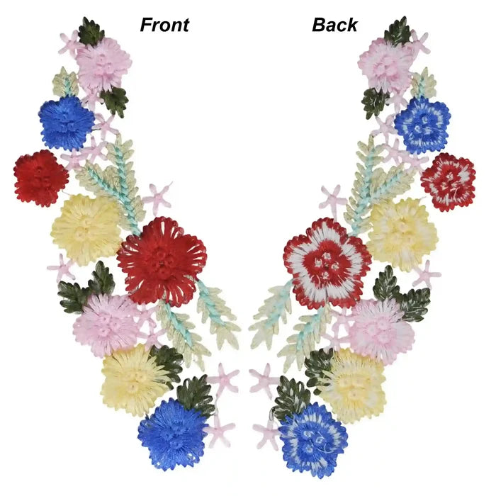 Bright and Bold Embroidered