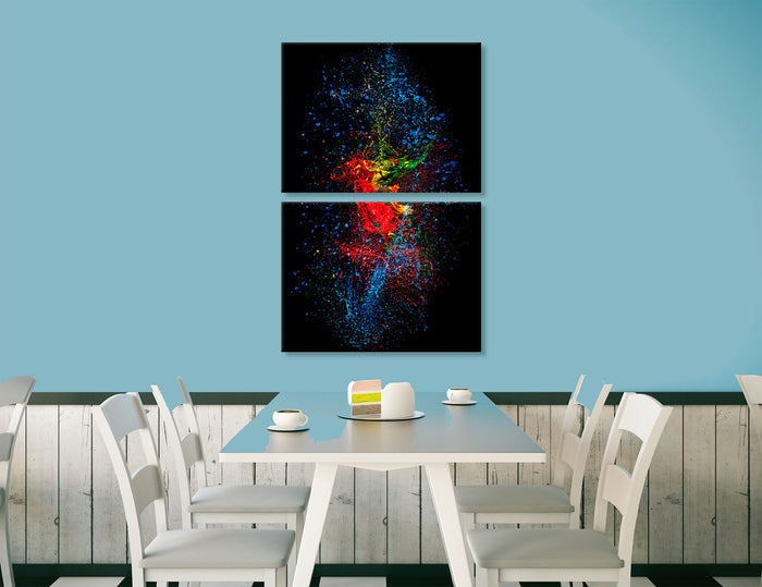 Bright Paint Abstract Canvas Prints #1356