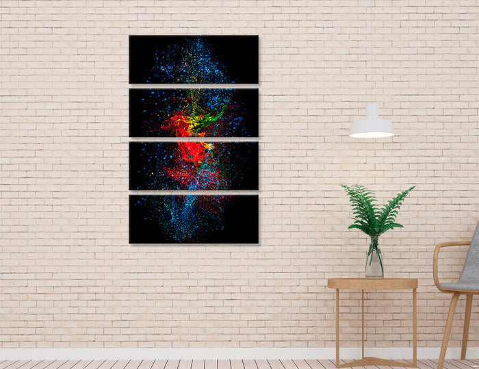 Bright Paint Abstract Canvas Prints #1356