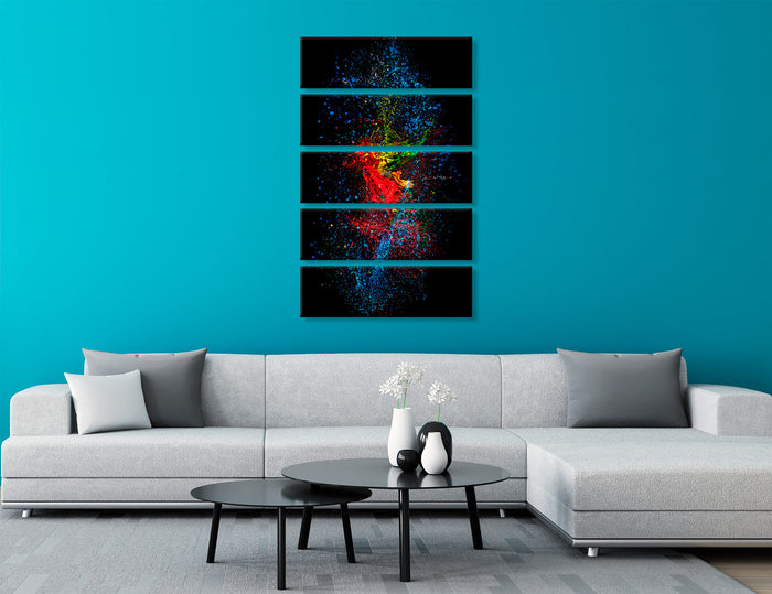 Bright Paint Abstract Canvas Prints #1356