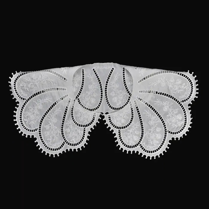 Ani Accessories broderie anglaise design Peter Pan collar with delicate cutwork embroidery for dresses blouses