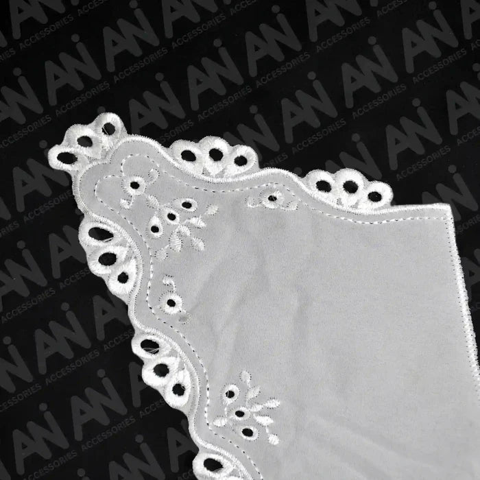 Ani Accessories premium Broderie Anglaise V-Neck lace trim for women dresses and bridal wear styling