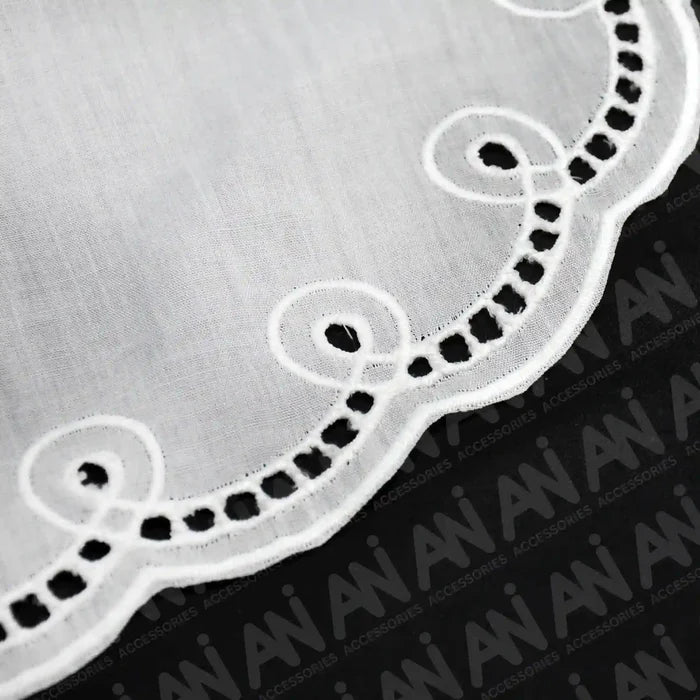 Ani Accessories Broderie Neckline Anglaise Collar crafted for refined ethnic and modern outfit upgrades
