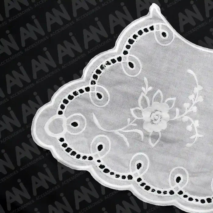 Premium Broderie Neckline Anglaise Collar by Ani Accessories offering graceful neckline detail for apparel