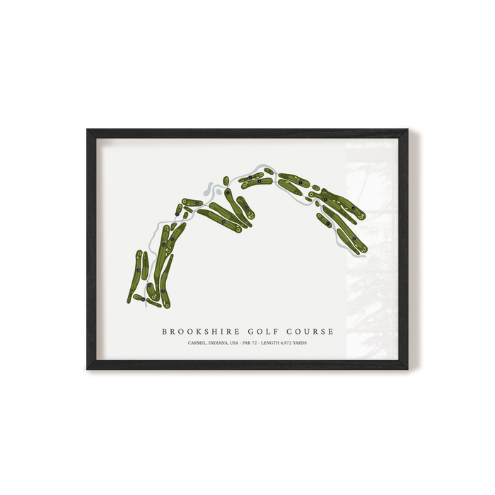 Brookshire Golf Course | Golf Course Map | Black Frame