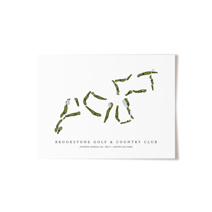 Brookstone Golf & Country Club | Golf Course Print | Unframed