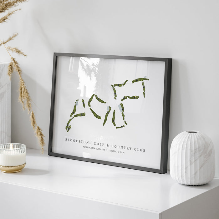 Brookstone Golf & Country Club | Golf Course Print | On Table