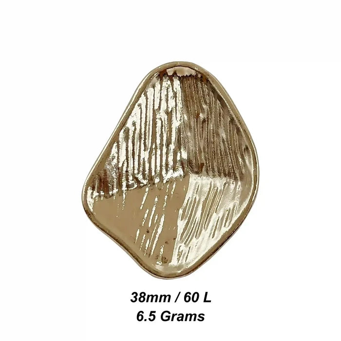 Brushed Geometric Shield Button
