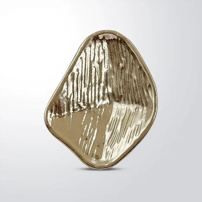 Brushed Geometric Shield Button