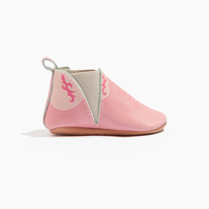 Bubblegum Cowboy Chelsea Boot Baby Shoe - Babies in Bloom