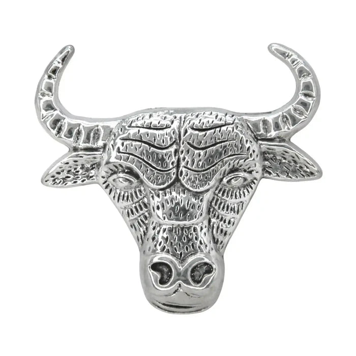 Bull Style Metal Brooch