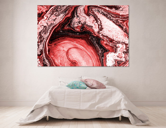 Burgundy Abstract Canvas Print #1272