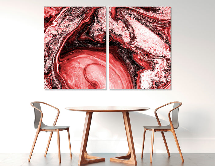 Burgundy Abstract Canvas Print #1272