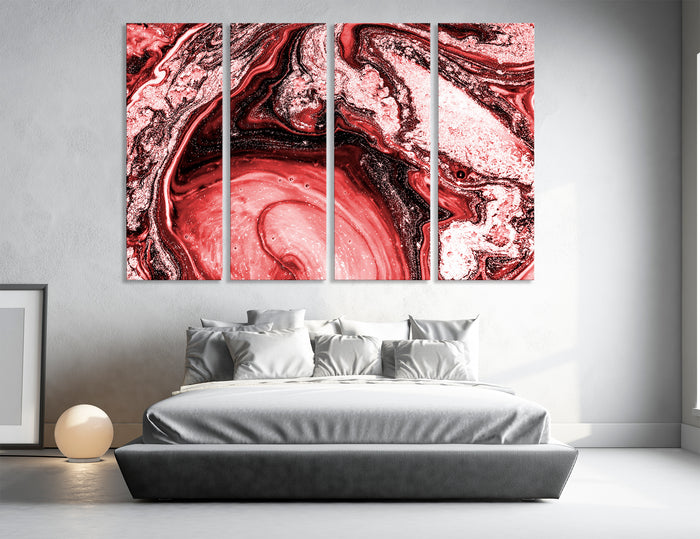 Burgundy Abstract Canvas Print #1272