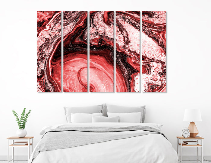 Burgundy Abstract Canvas Print #1272