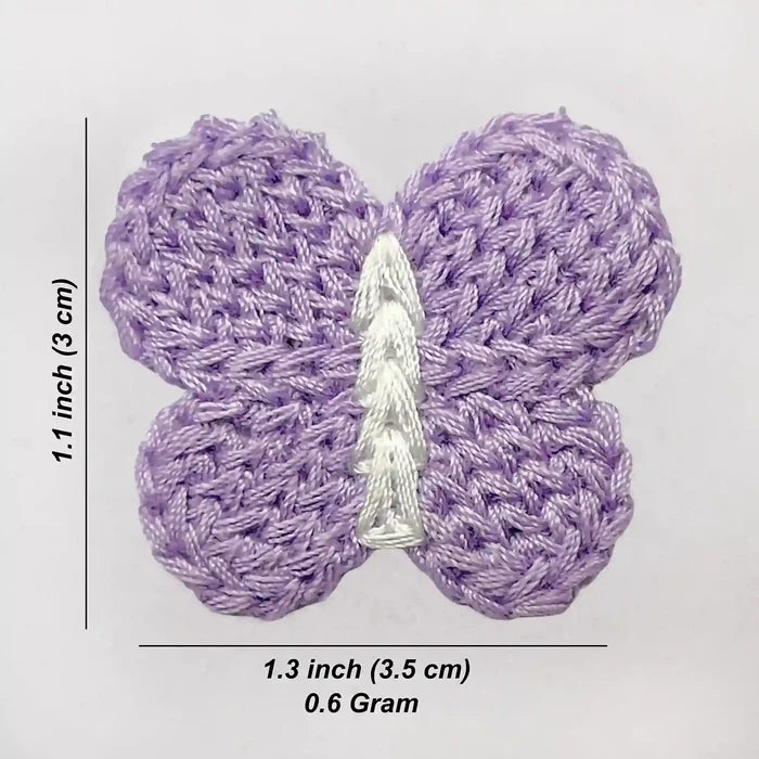 Butterfly Crochet Patch | 4pc
