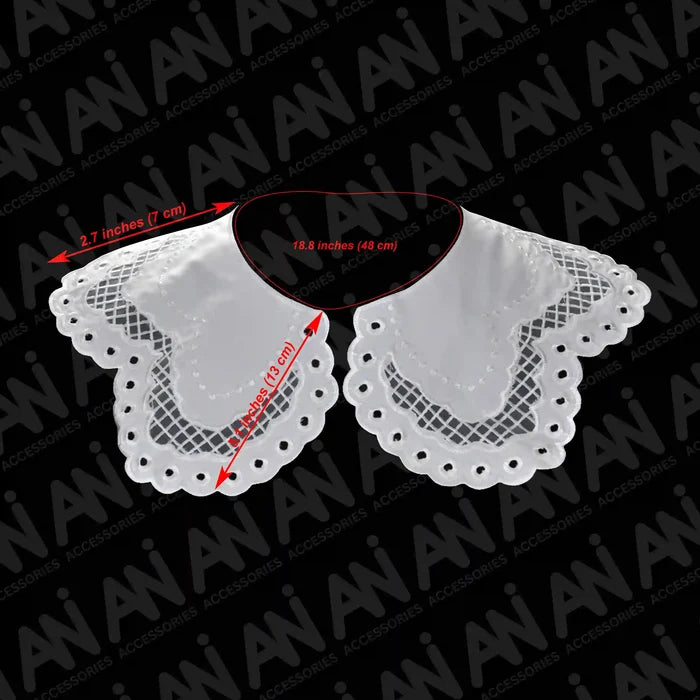 Decorative butterfly inspired neck collar with intricate threadwork for dress and kurti enhancement