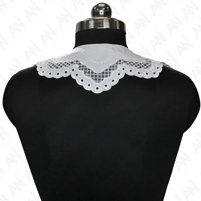 Sew on butterfly neck collar applique for dresses, tops and bridal fashion decoration use