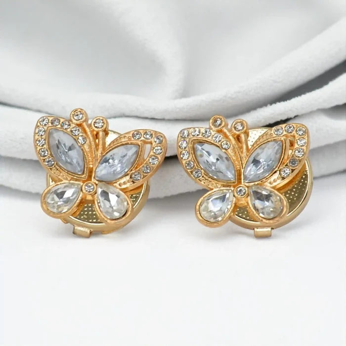 Butterfly Rhine Stone Cover Buttons