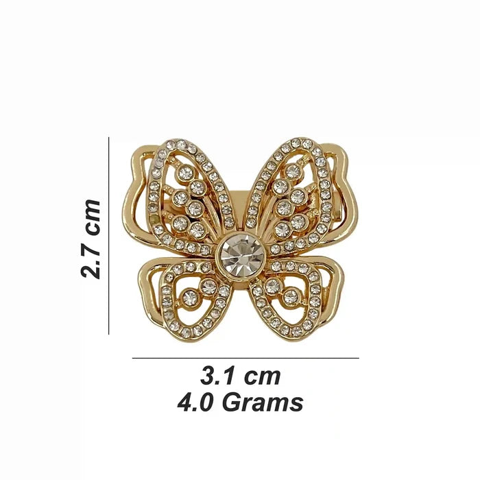 Butterfly Rhinestone Brooch