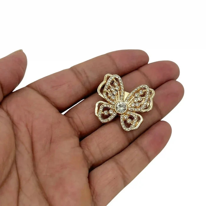 Butterfly Rhinestone Brooch