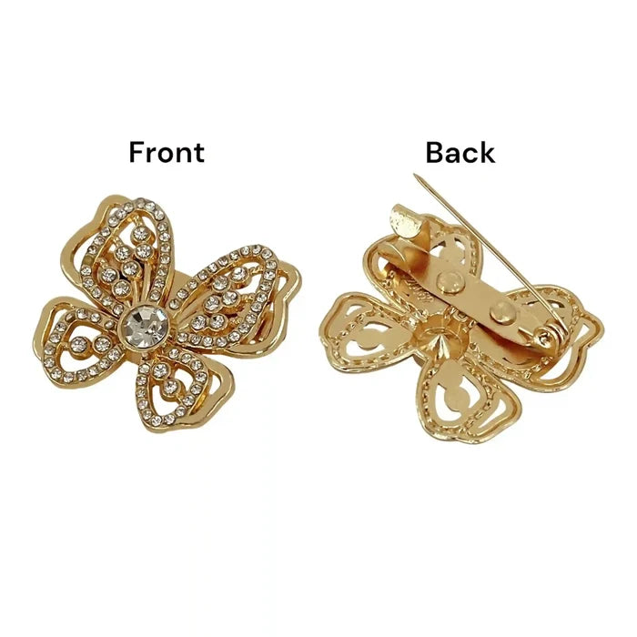 Butterfly Rhinestone Brooch