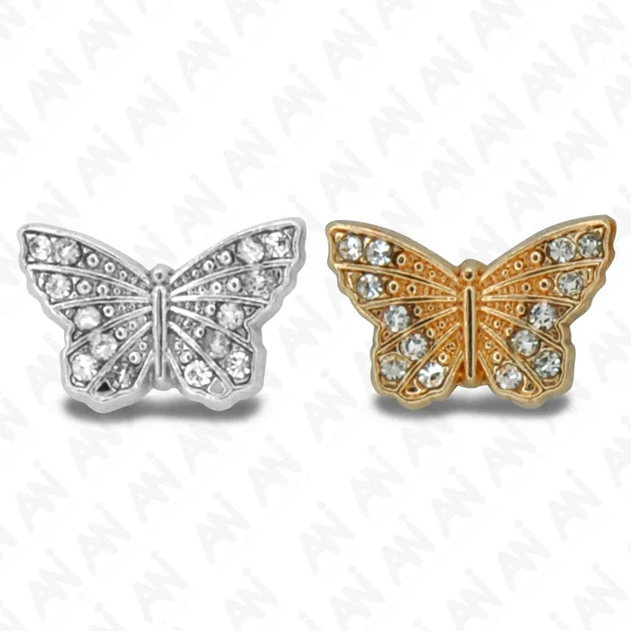 Butterfly shirt metal buttons | 9mm x 13mm (20L)
