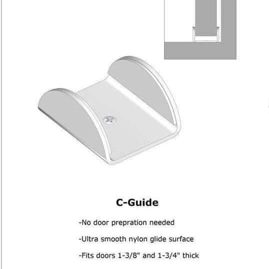 C-Guide Sliding Barn Door Floor Guide - Sliding Barn Door Hardware by RealCraft