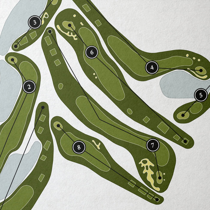 Cambridge Golf Club | Golf Course Map | Close Up