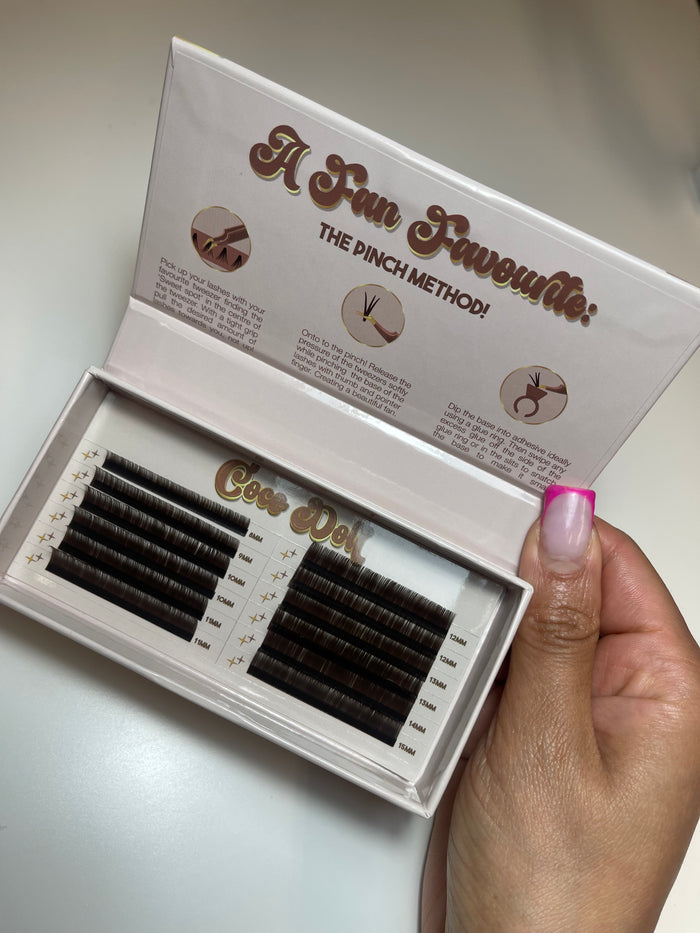 Cashmere Brown lashes (Single Trays)