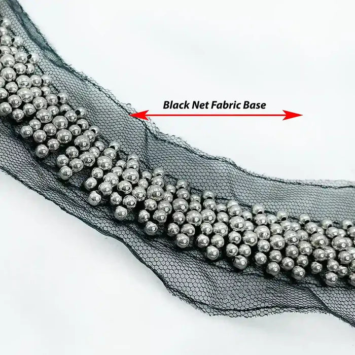 Casual Style Beaded Scoop Neckline