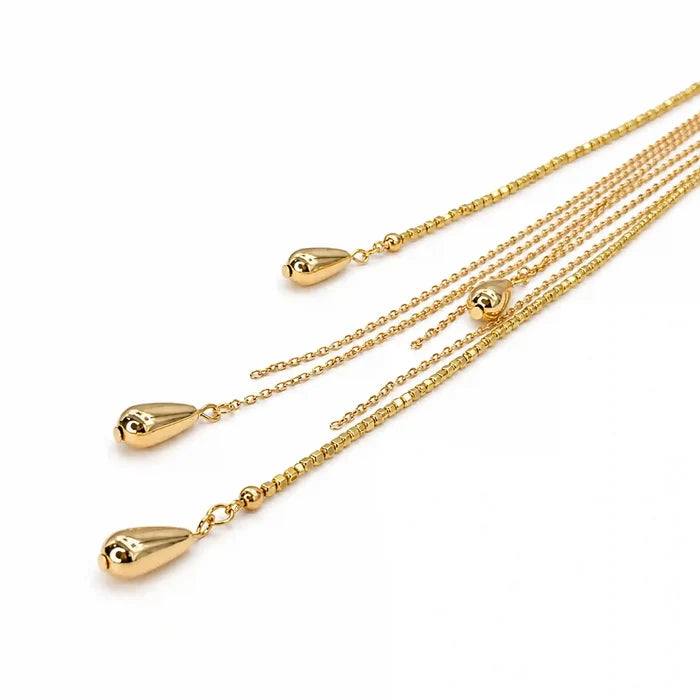 Chain Tassel Brooch Pin