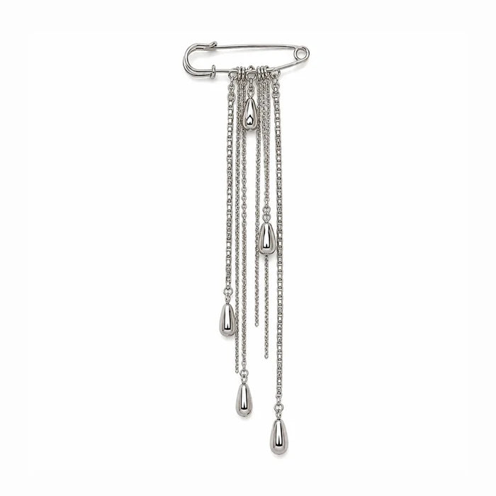 Chain Tassel Brooch Pin
