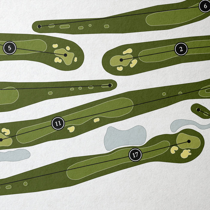 Champions Golf Club - Cypress Creek Course | Golf Course Map | Close Up