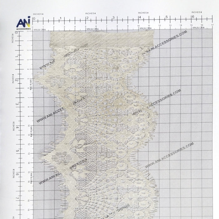 Chantilly Lace -  Eyelash Floral Scalloped Edge Trim