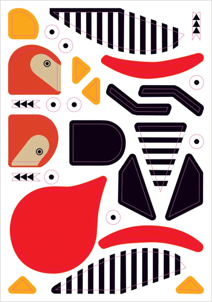 Charley Harper's Sticky Birds: An Animal Sticker Kit