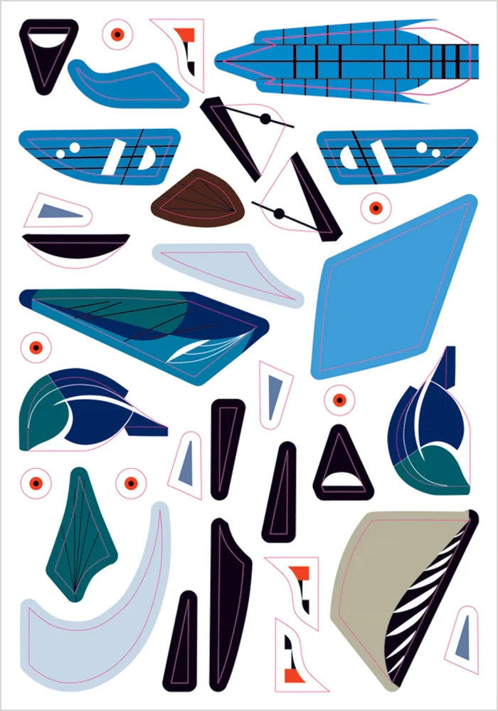 Charley Harper's Sticky Birds: An Animal Sticker Kit