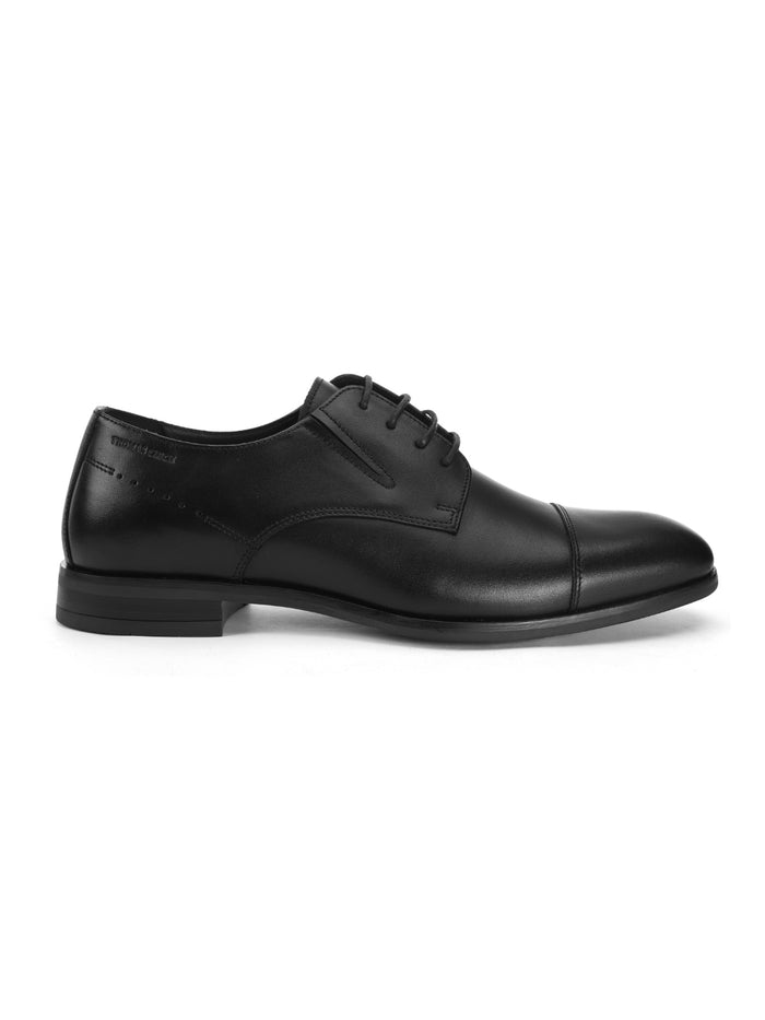 Chester Oxford Black  Plain Derby Shoes (TC-2336BL)