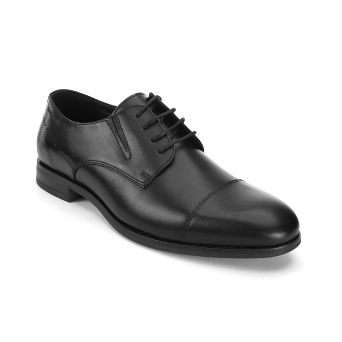 Chester Oxford Black  Plain Derby Shoes (TC-2336BL)