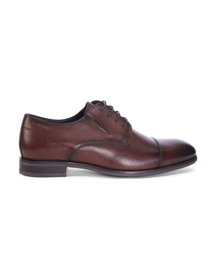 Chester Oxford  Brown Plain Derby Shoes (TC-2336BR)