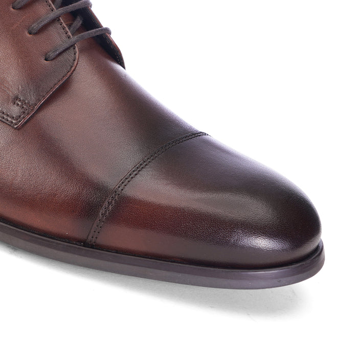 Chester Oxford  Brown Plain Derby Shoes (TC-2336BR)