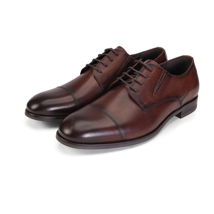 Chester Oxford  Brown Plain Derby Shoes (TC-2336BR)