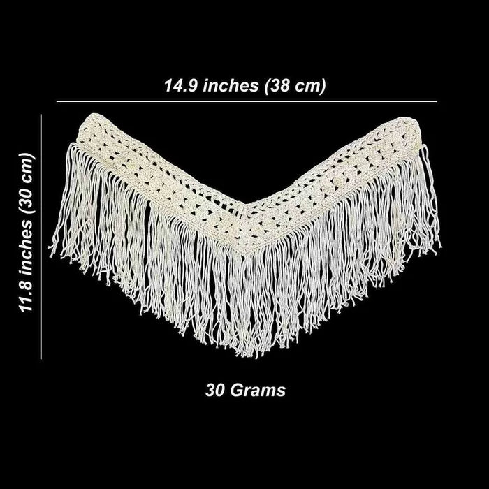 Chevron Fringe Neckline Patch