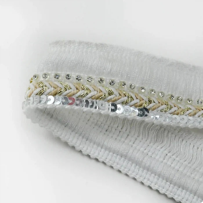 Chevron Fringe Sequin Lace Trims