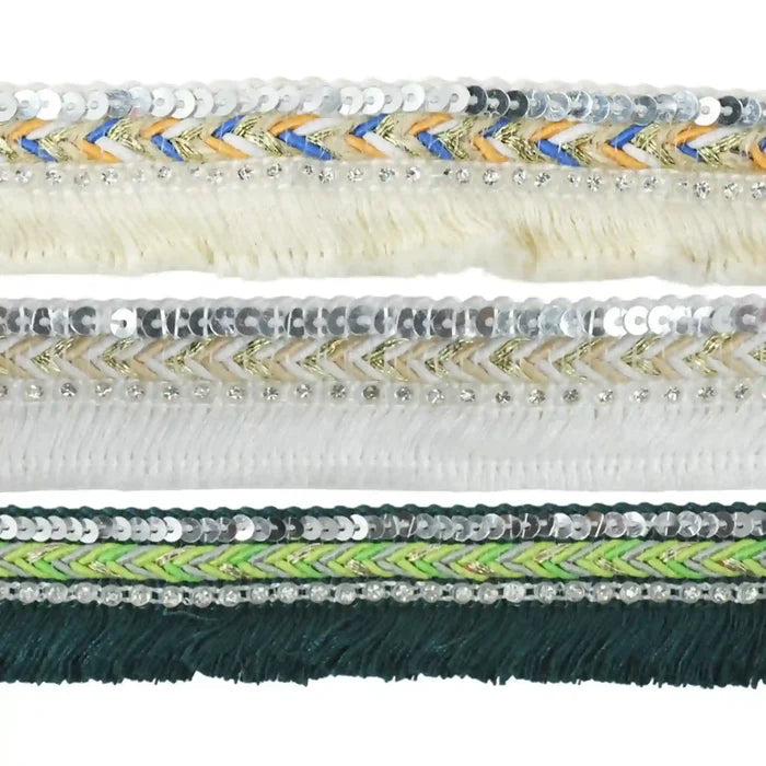 Chevron Fringe Sequin Lace Trims