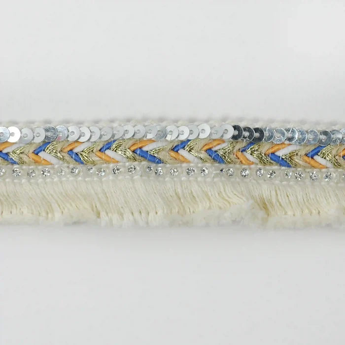 Chevron Fringe Sequin Lace Trims