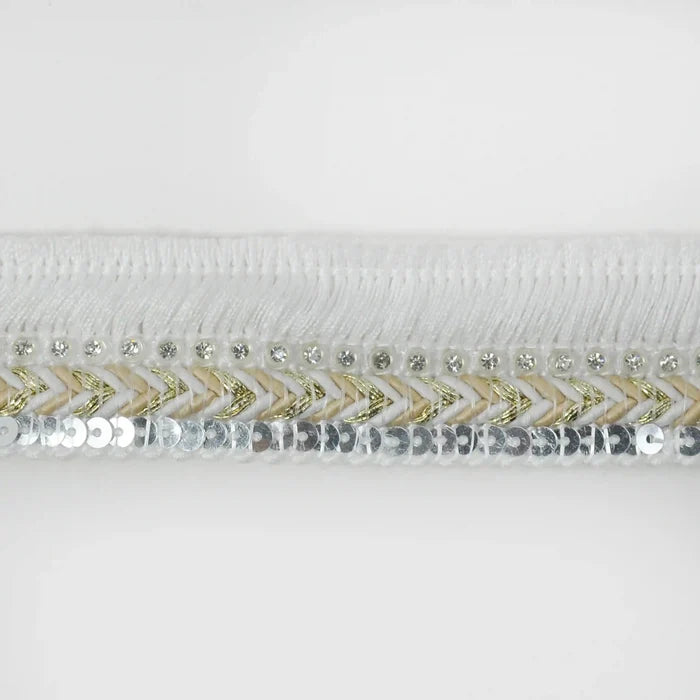 Chevron Fringe Sequin Lace Trims