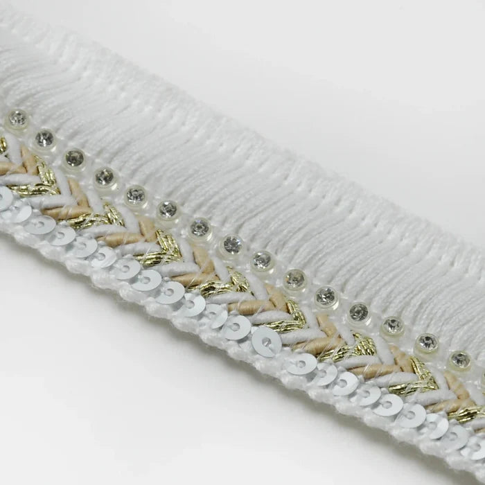 Chevron Fringe Sequin Lace Trims
