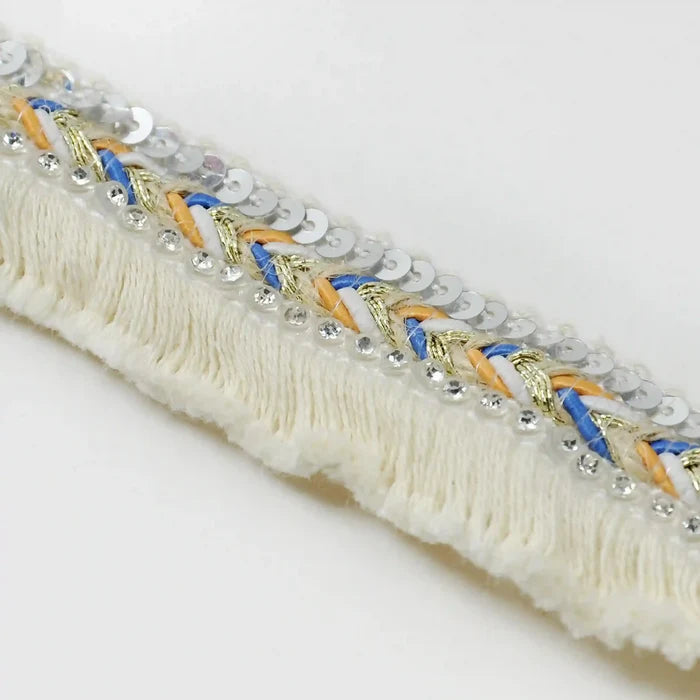 Chevron Fringe Sequin Lace Trims